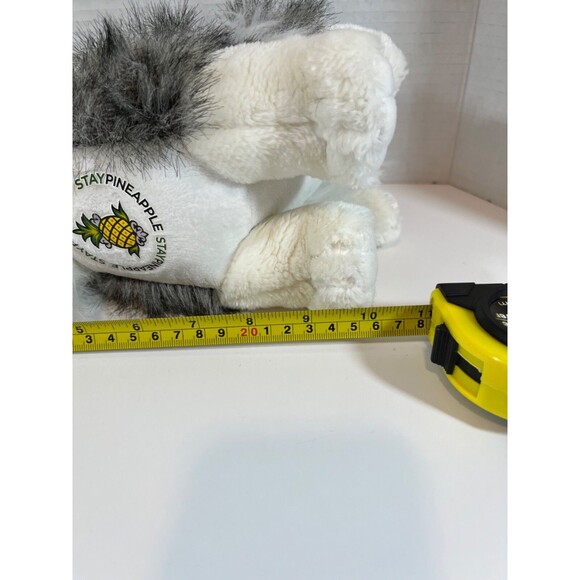 Pineapple Stay Pineapple Huskey Dog Puppy Stuffed Animal Plush - Picture 11 of 11